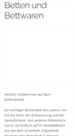 Mobile Screenshot of bettenunion.de